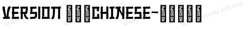 version 503CHINESE字体转换